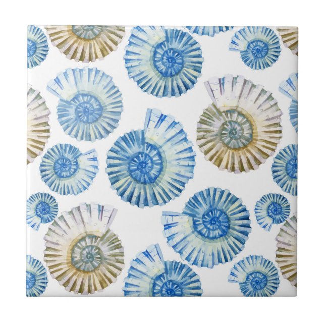 Pastel Seashell Pattern 2 Tile (Front)