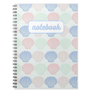 Pastel Seashell Pattern Notebook