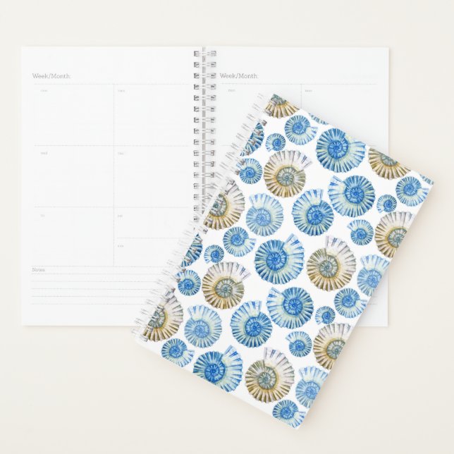 Pastel Seashell Pattern Planner (Display)