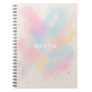 Pastel Shade Customised Name NoteBook