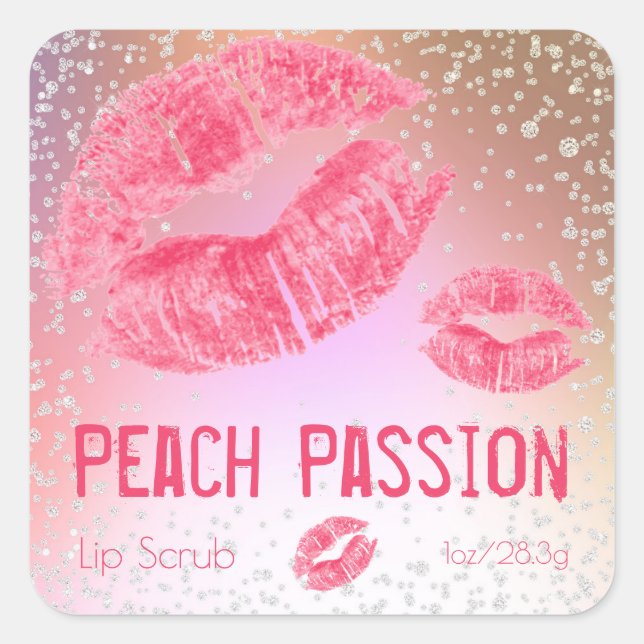 Pastel Shimmer Sugar Lip Scrub Product Label (Front)
