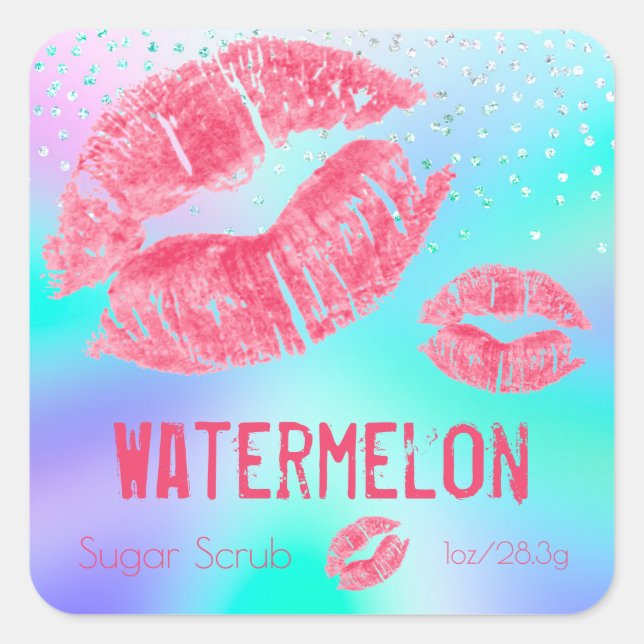 Pastel Shimmer Sugar Scrub Product Label (Front)