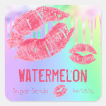 Pastel Shimmer Sugar Scrub Product Label