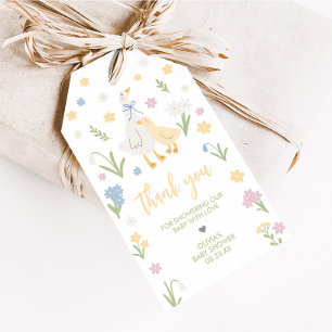 Pastel Silly Goose Baby Shower Favour Tags
