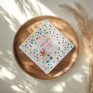 Pastel Sisters Joint Birthday Party Napkin