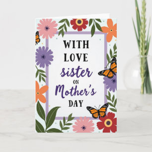 Pastel Sisters Mothers Day Card
