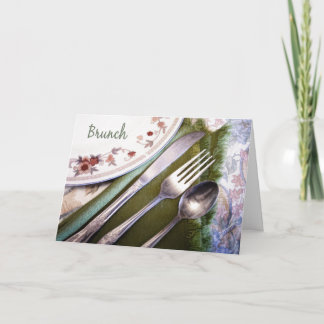 Pastel Sketch of Place Setting Brunch Invitation