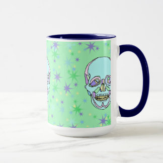 Pastel Skulls and Stars Coffee Mug