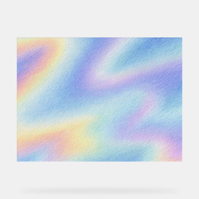 Pastel Sky Drift Acrylic Sign (Front)