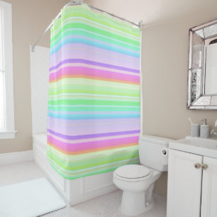 Pastel soft colour rainbow striped