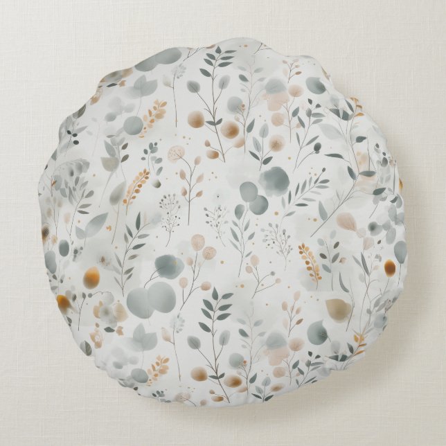 Pastel Soft Sanctuaire Coussin rond (Dos)