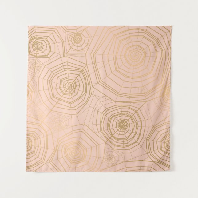 Pastel spider web: Halloween pattern. Tapestry (Front)