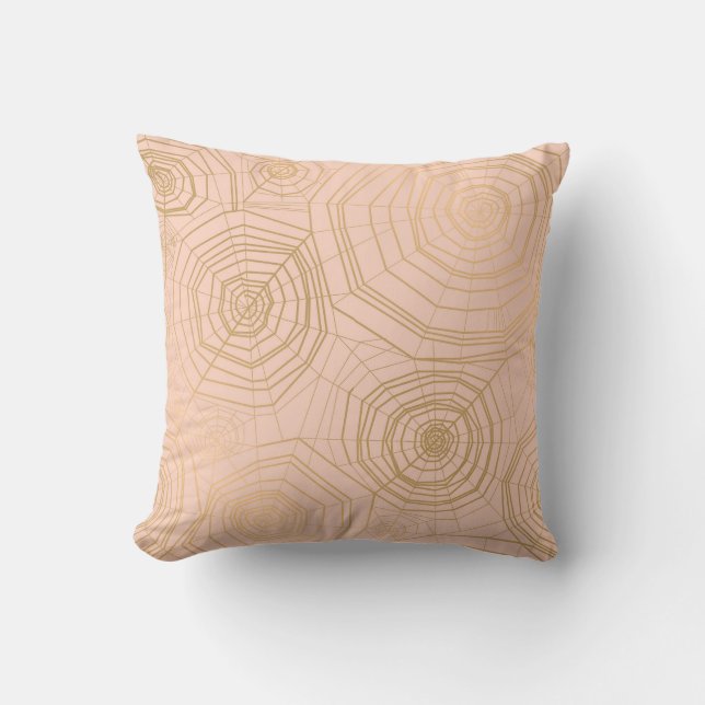 Pastel spider web: Halloween pattern. Throw Pillow (Front)