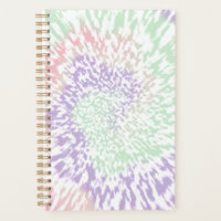 Pastel Spiral Shibori Floral Tie Dye Hippie Retro 