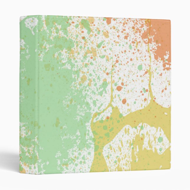 Pastel Splatter Avery Binder (Front/Spine)