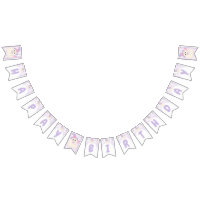 Pastel Spooky One Ghost Birthday Banner