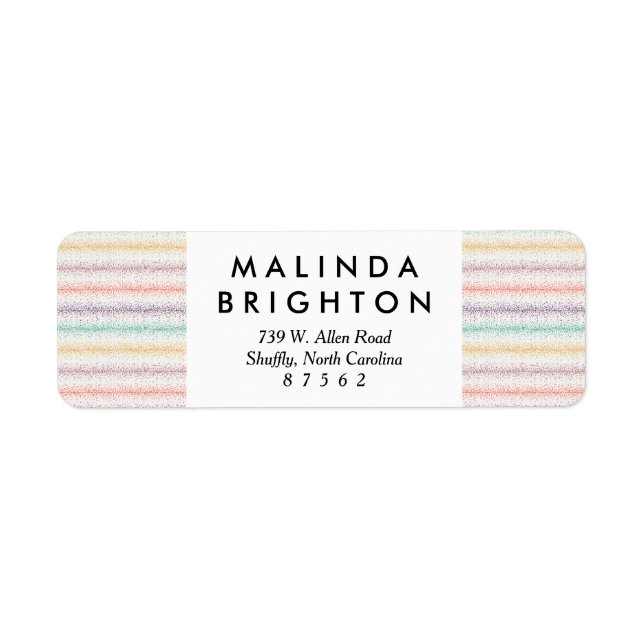 Pastel Spray Sprinkle stripes Modern sparkle lines (Front)