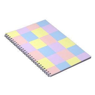Pastel Spring Checkers Notebook