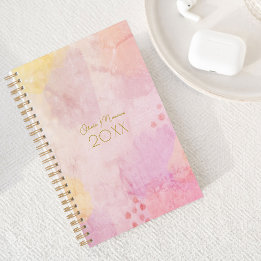 Pastel Spring Colours Abstrait Art Planner