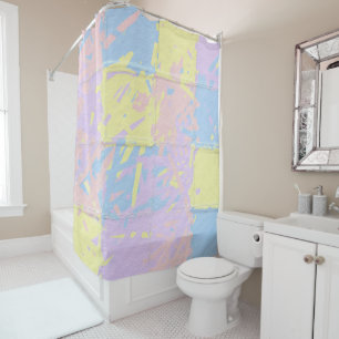 Pastel Spring Colours Paint Splatter