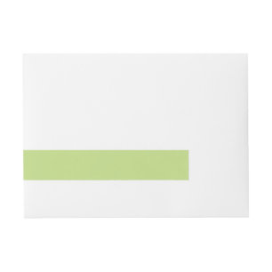 Pastel Spring Green Colour Ready to Customize Wraparound Address Label
