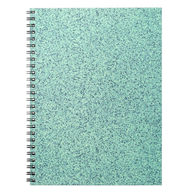 Pastel Spring Green Concrete Texture Notebook (Front)