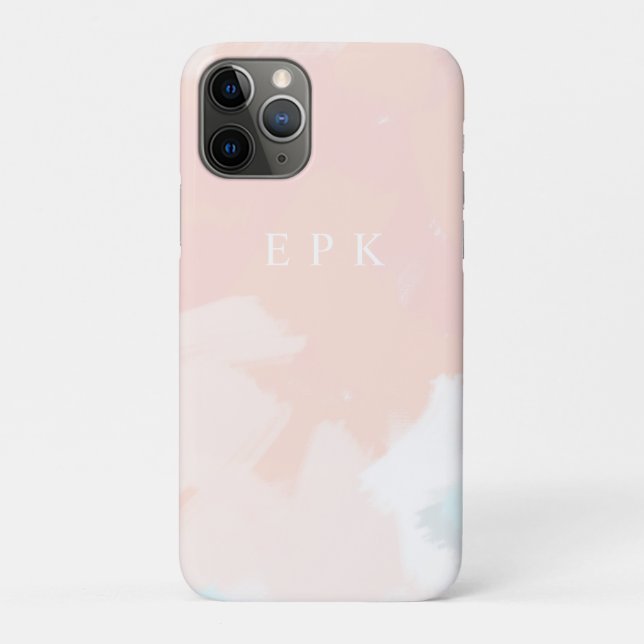 Pastel Springtime Monogram Case-Mate iPhone Case (Back)