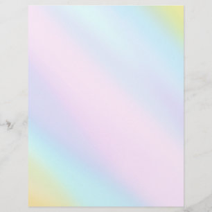 Pastel Springtime Pale Light Watercolor Wash Letterhead