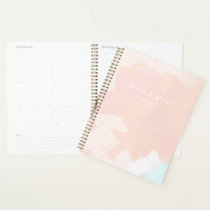 Pastel Springtime with Name and Year Details Planner