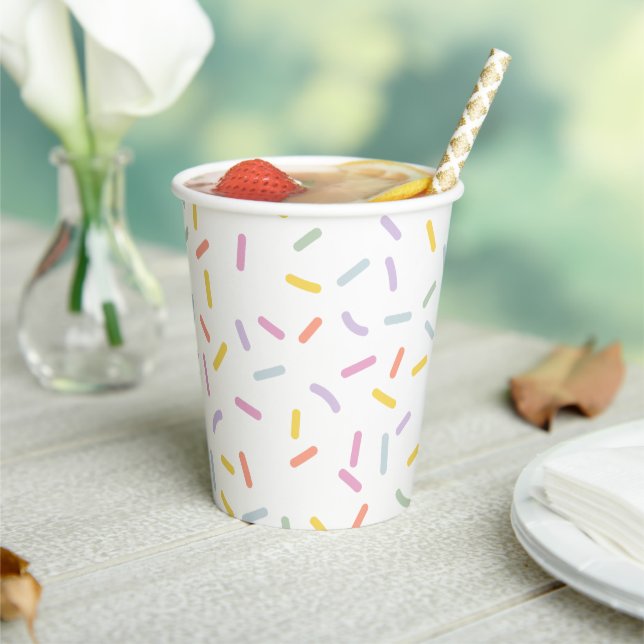 Pastel Sprinkles Birthday  Paper Cups (Insitu)