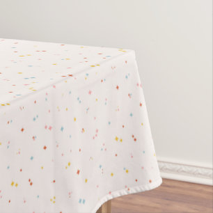 Pastel Star Pattern Tablecloth