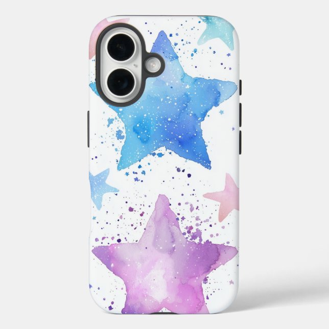 Pastel Stardust Dream Waterclor Phone Case (Back)