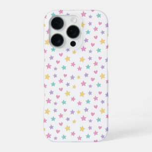 Pastel Stars and Hearts – Cute Soft Colour  iPhone 16 Pro Case