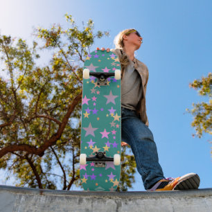 Pastel Stars HAMbWG Skateboard