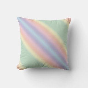 Pastel Stripe Modern Throw Pillow