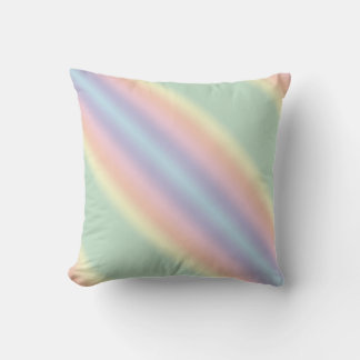 Pastel Stripe Modern Throw Pillow