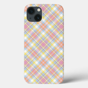 Pastel Stripe Plaid iPhone 13 Case