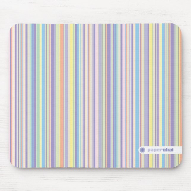 Pastel striped mousepad (Front)