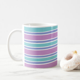 Pastel Striped Pattern Coffee Mug