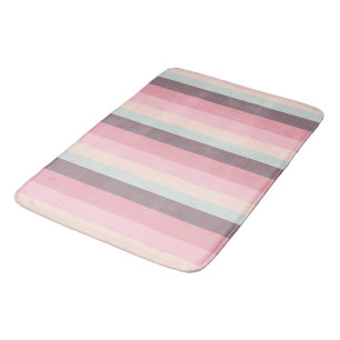 Pastel Stripes Bath Mat