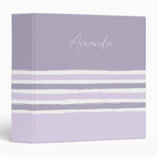 Pastel Stripes Binder