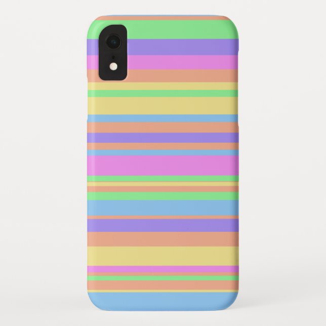 Pastel Stripes Case-Mate iPhone Case (Back)