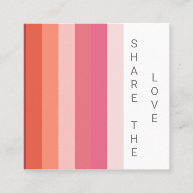 pastel stripes modern colour block Loyalty Card (Front)