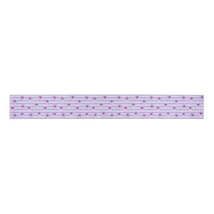 Pastel stripes pattern with Daisies Grosgrain Ribbon