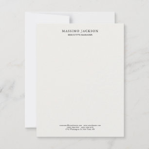 Pastel Stylish Classical Plain Simple Professional RSVP Card
