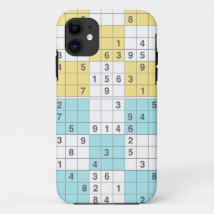 pastel sudoku iPhone 11 case