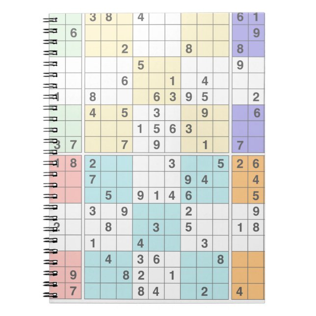 pastel sudoku notebook (Front)
