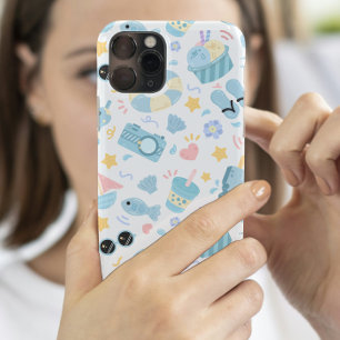 Pastel Summer Beach Pattern  iPhone 16 Case