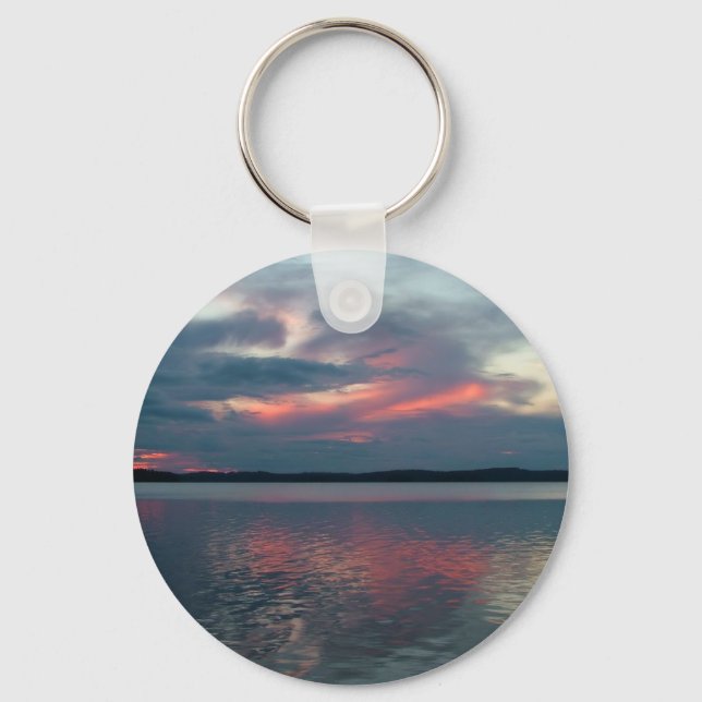 Pastel Sunset custom key chain (Front)