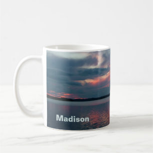 Pastel Sunset custom name mugs